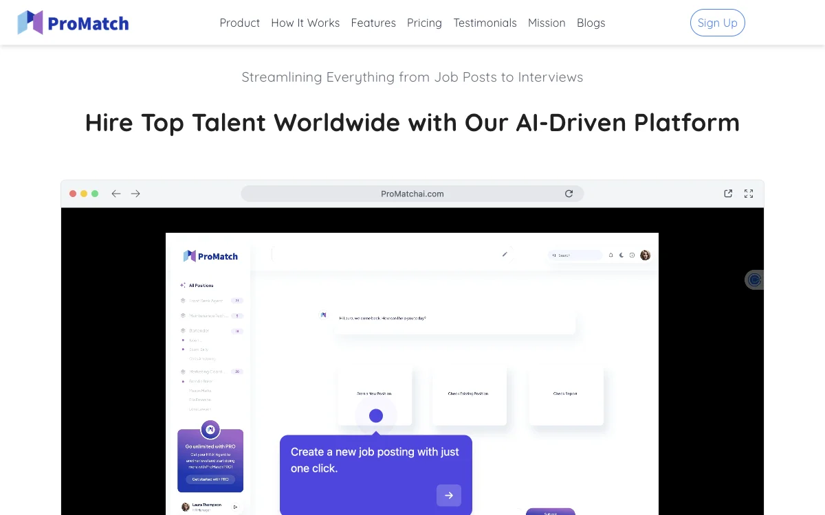 ProMatch: AI-Driven Talent Sourcing for Efficient Hiring