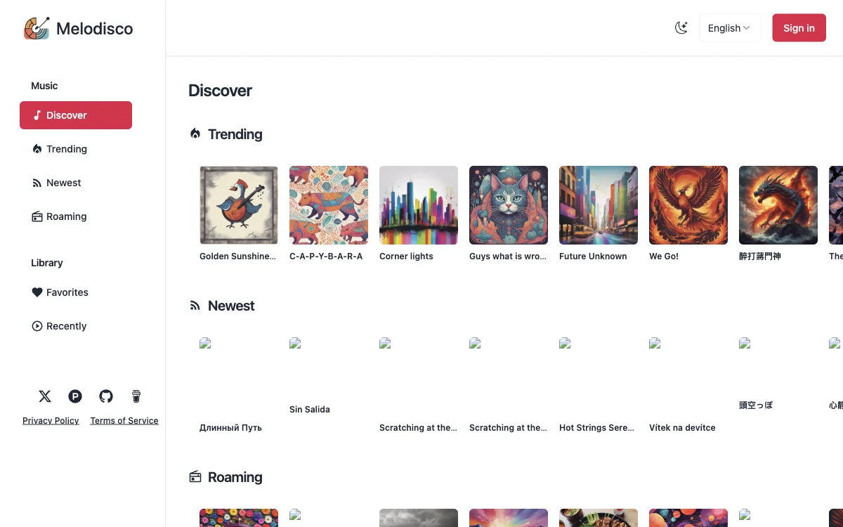 Discover Diverse Songs with Melodisco - AI Music Player