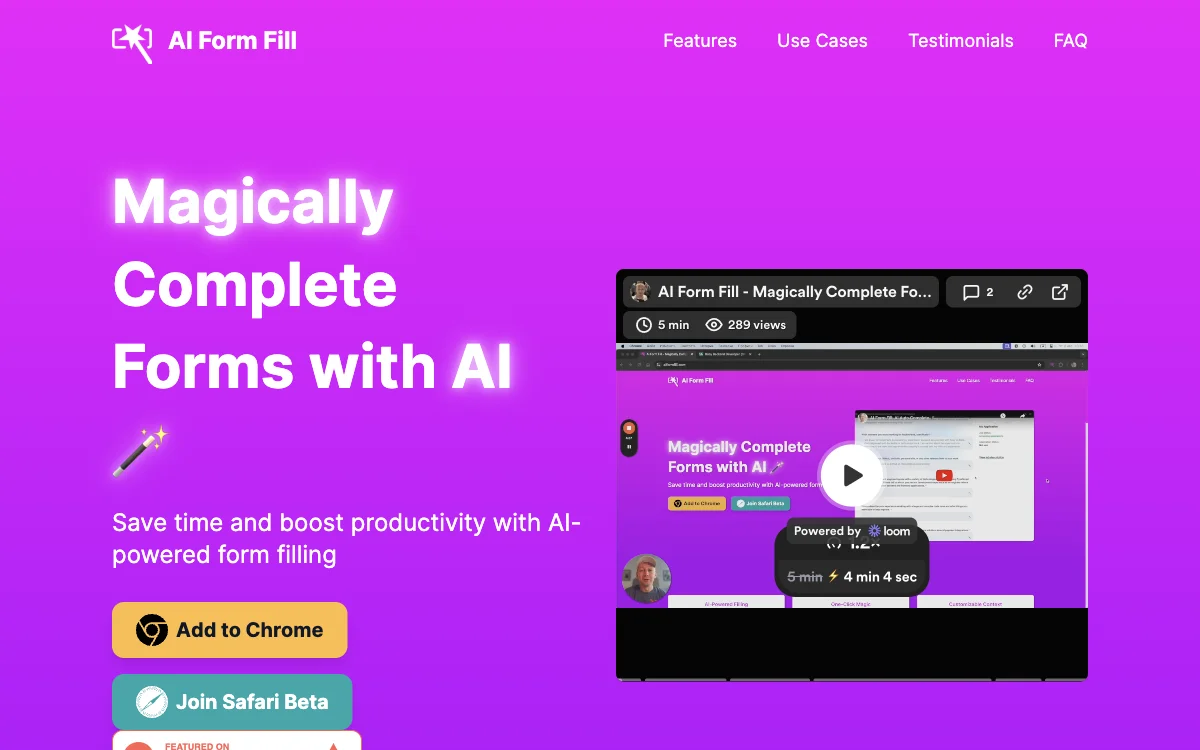 AI Form Fill: Revolutionizing Form Completion with AI