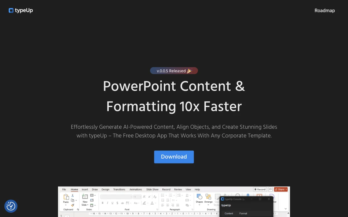 typeUp - Tăng Tốc Nội Dung & Định Dạng PowerPoint 10 Lần