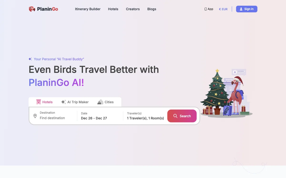 PlaninGo: Your AI Travel Planner for Unforgettable Journeys