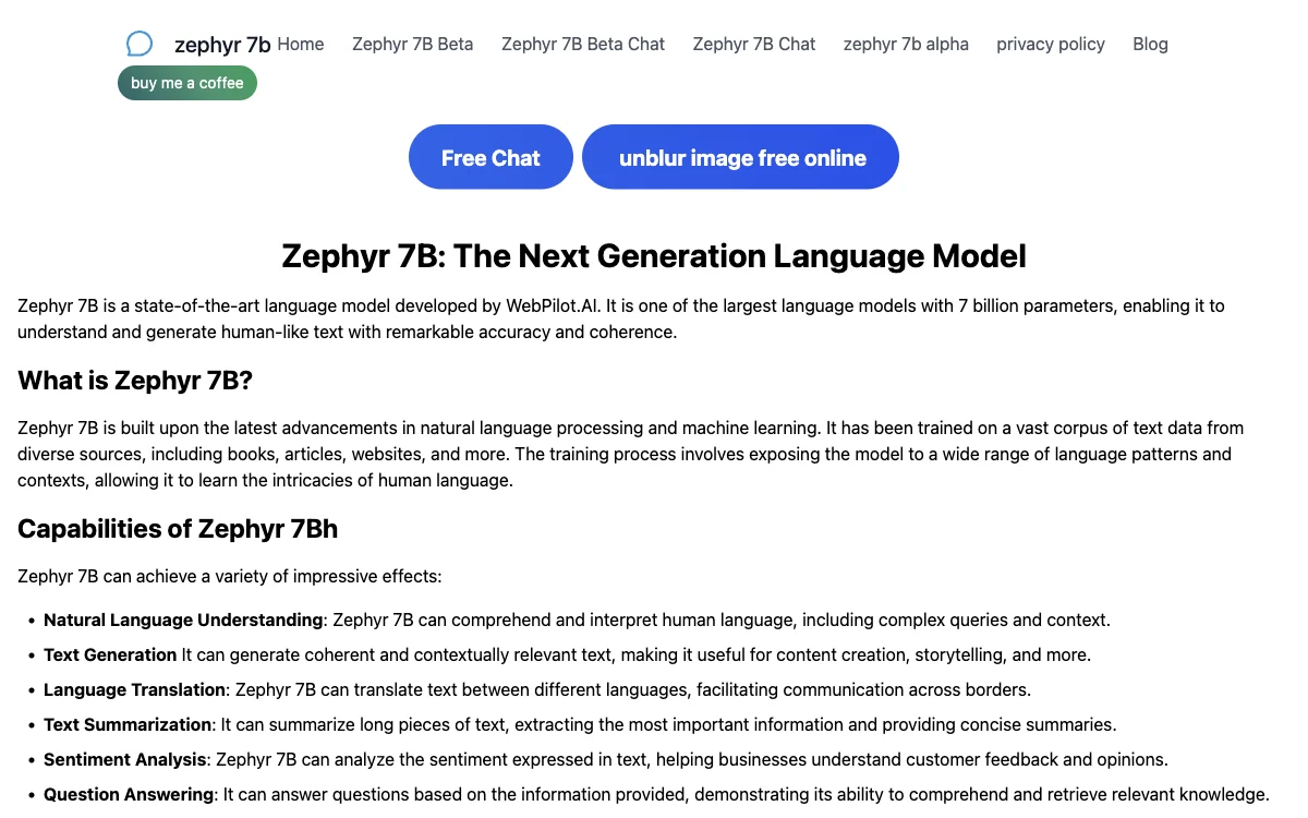 Zephyr 7B: The Powerful AI Language Model for Multiple Tasks