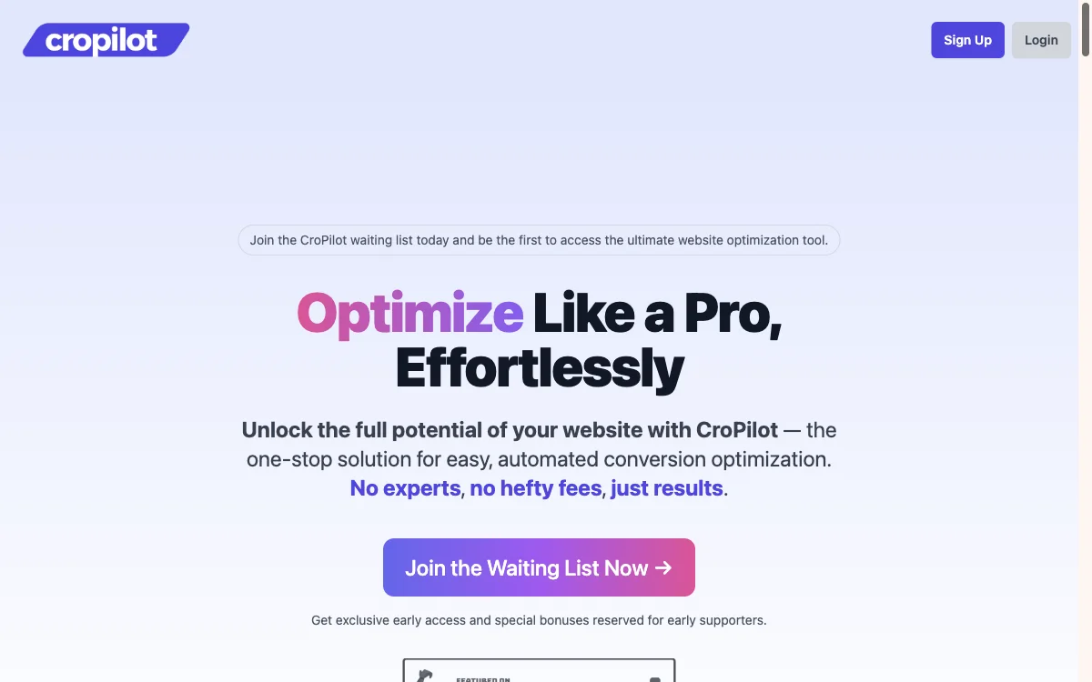 CroPilot: Empowering Website Optimization with AI