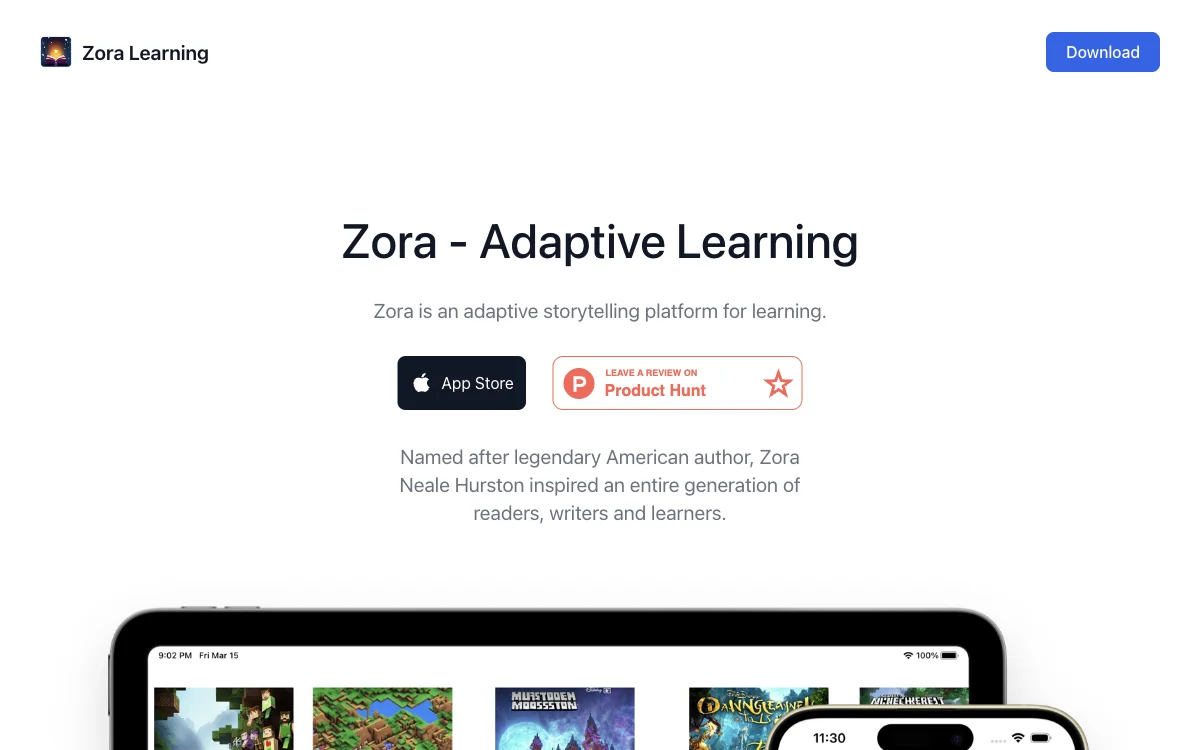 Zora Learning: The AI-Powered Adaptive Storytelling Platform for Engaging Learning