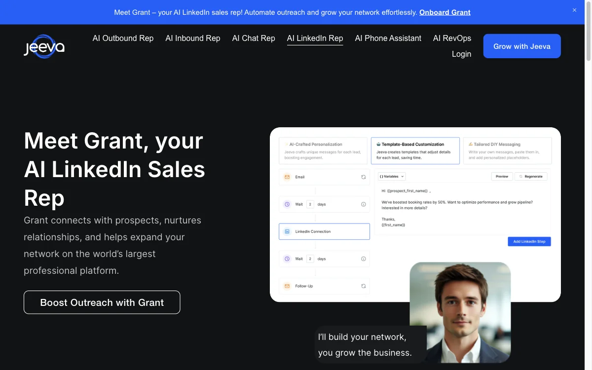 Jeeva: Your AI-Powered Sales Assistant for Network Growth and Automated Outreach