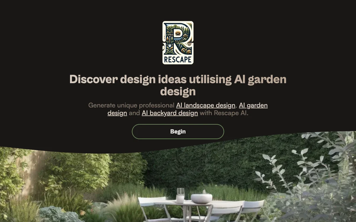 Rescape AI: Revolutionizing Garden Design with AI