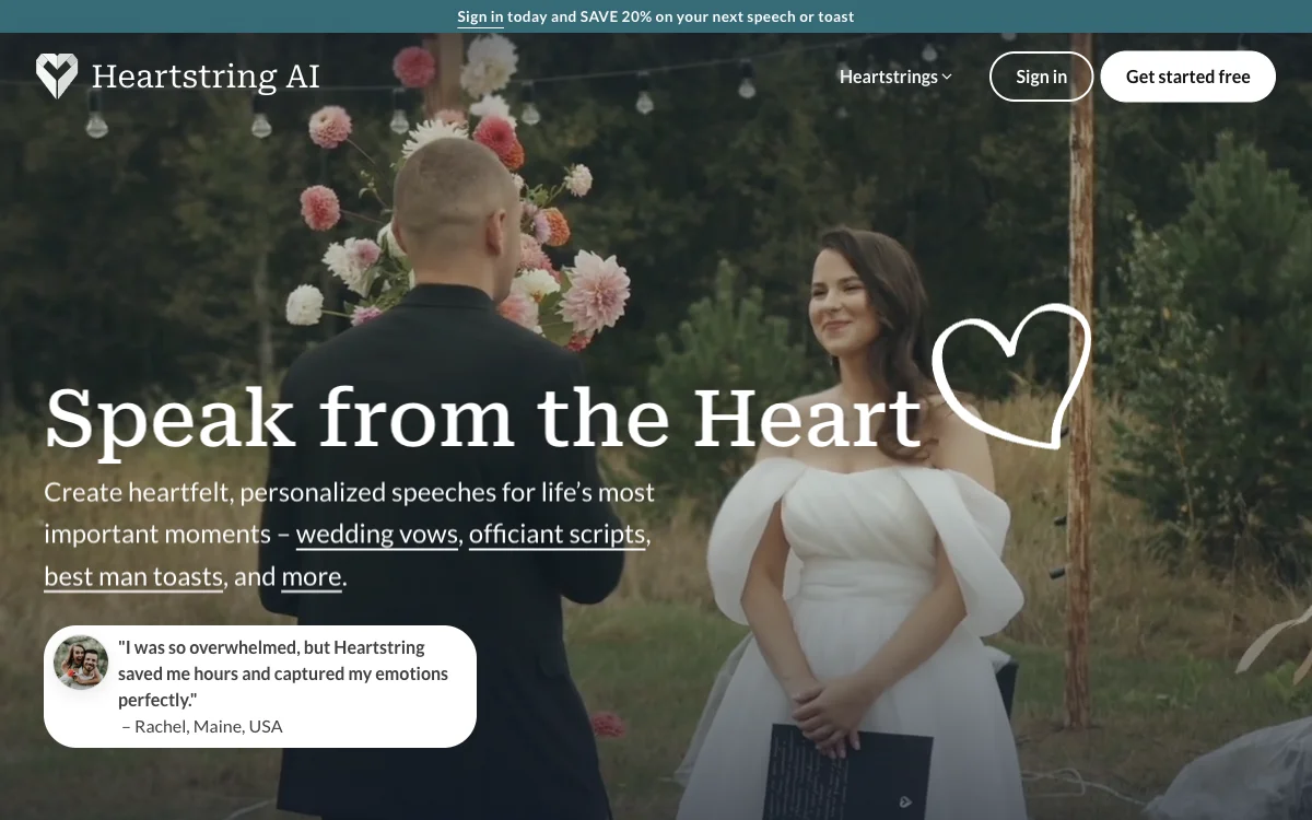 Heartstring AI: Crafting Personalized Speeches