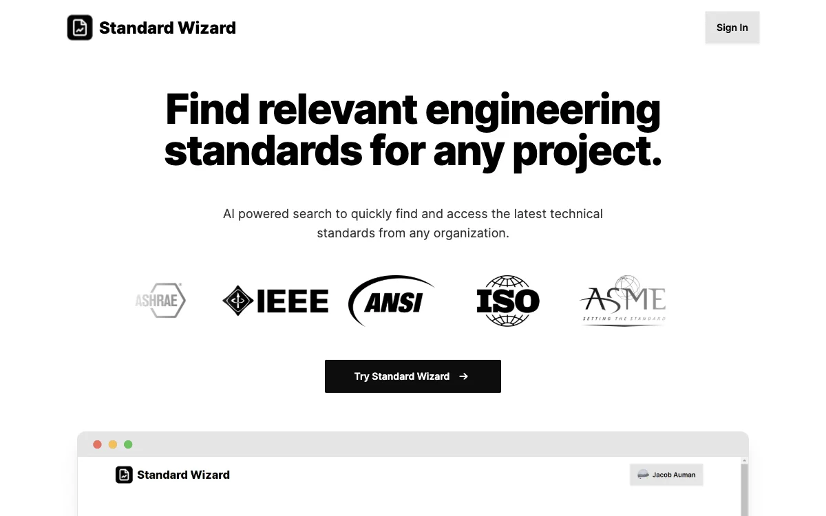 Standard Wizard: أداة المهندسين للعثور على المعايير التقنية