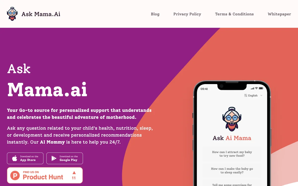 Ask Mama.ai: Empowering Parents with AI Support