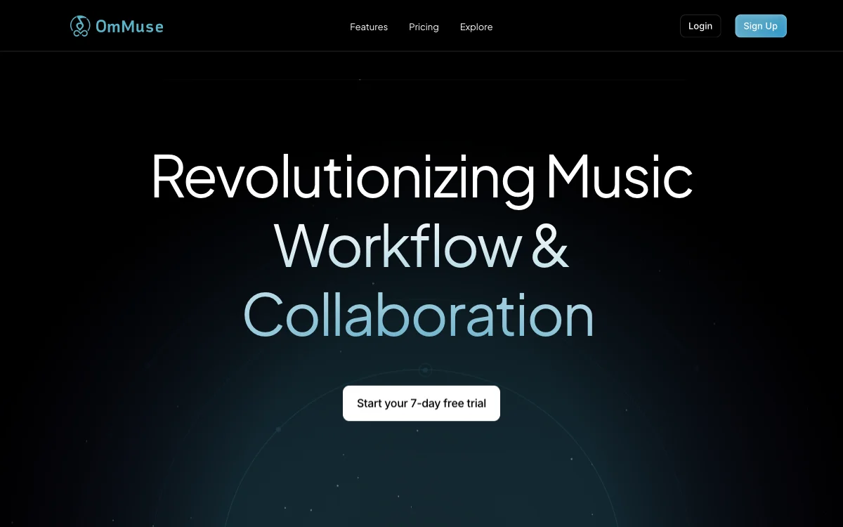 OmMuse: Revolutionizing Music Workflow & Collaboration for Musicians