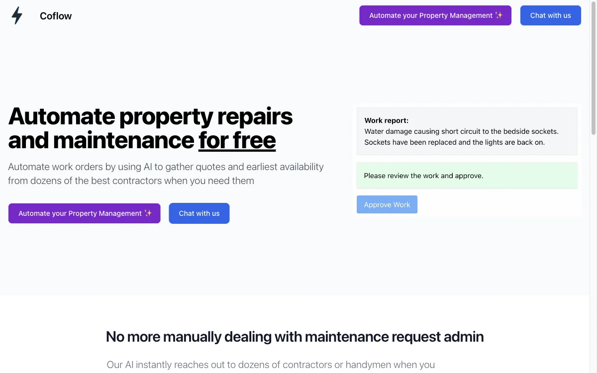 Coflow: Streamlining Property Management with AI