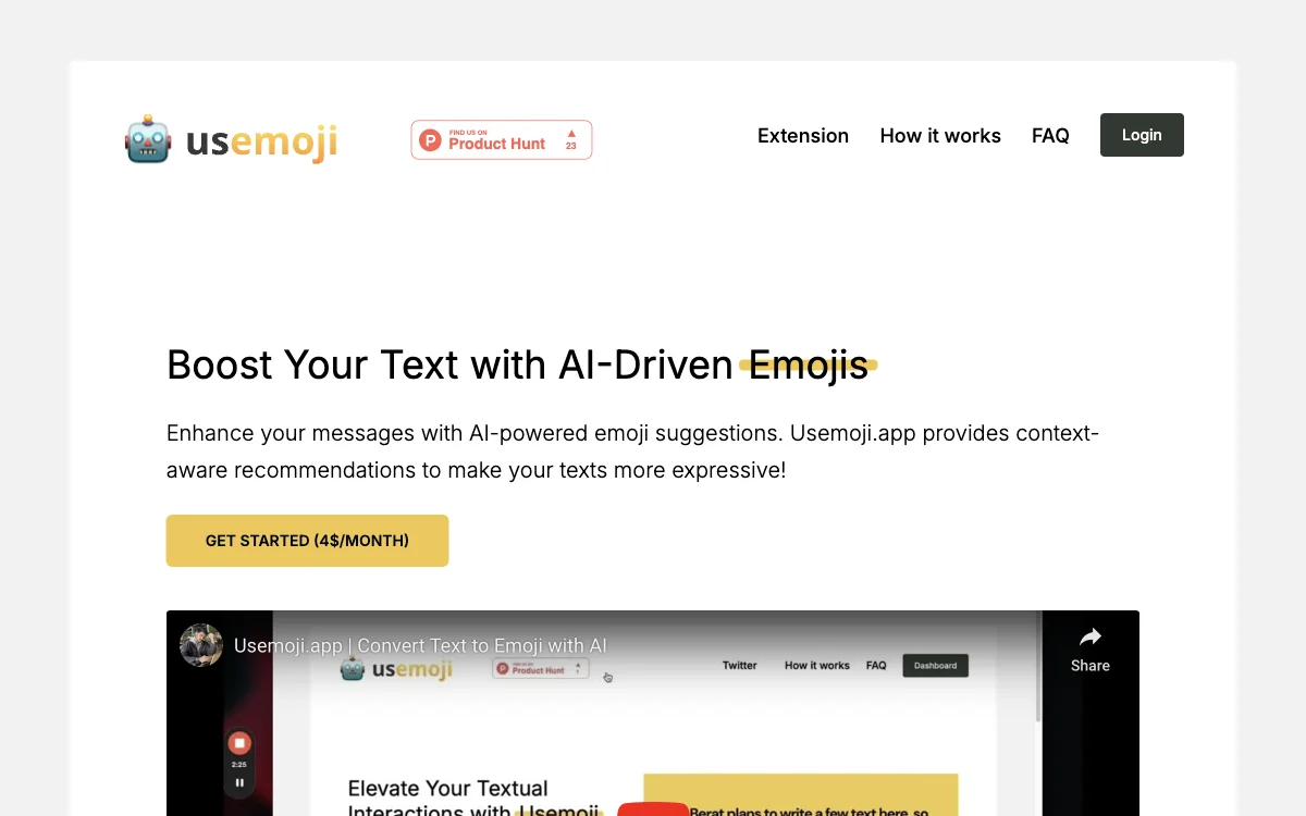 Usemoji: Revolutionize Your Text with AI Emojis