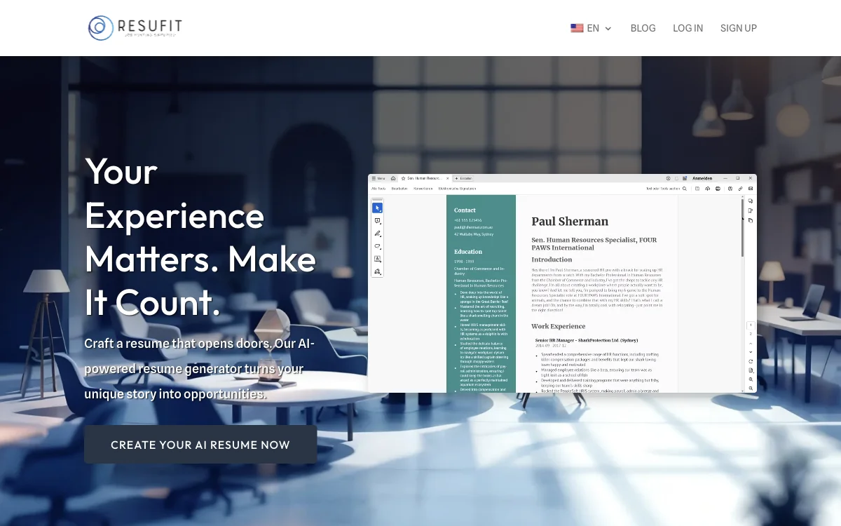 ResuFit: AI-Powered Resume Generator for Success