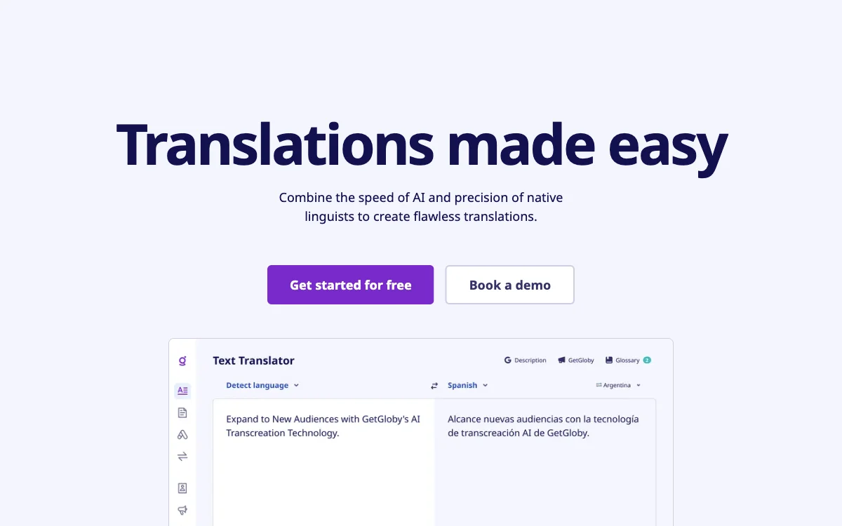 GetGloby: AI-Powered Translations for Global Success