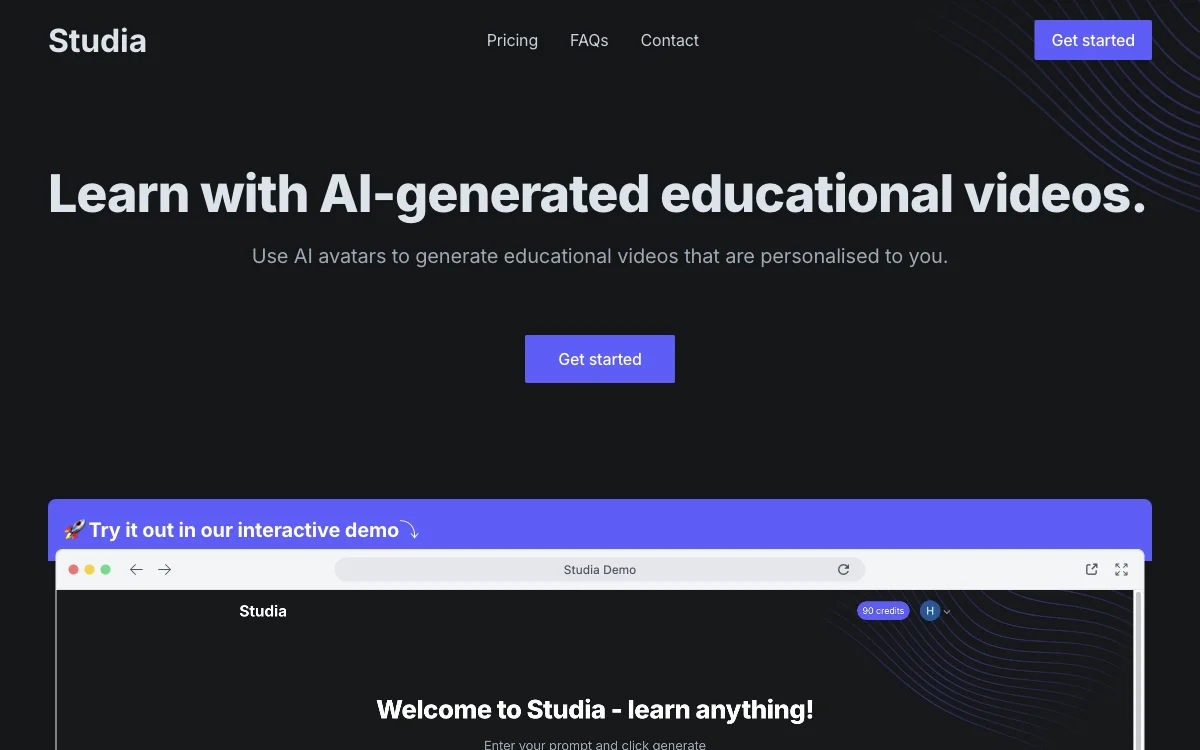 Studia: Personalized AI-Powered Educational Videos