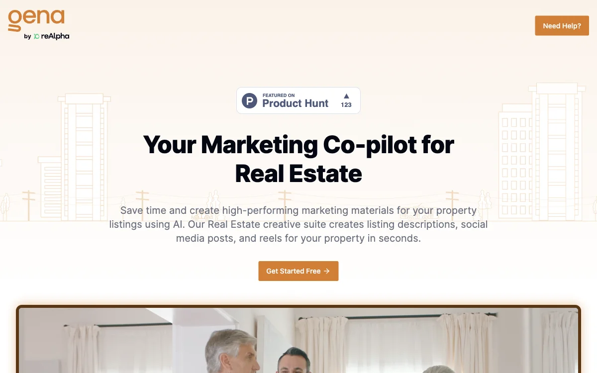 Gena - AI-Powered Marketing Co-pilot for Real Estate Success