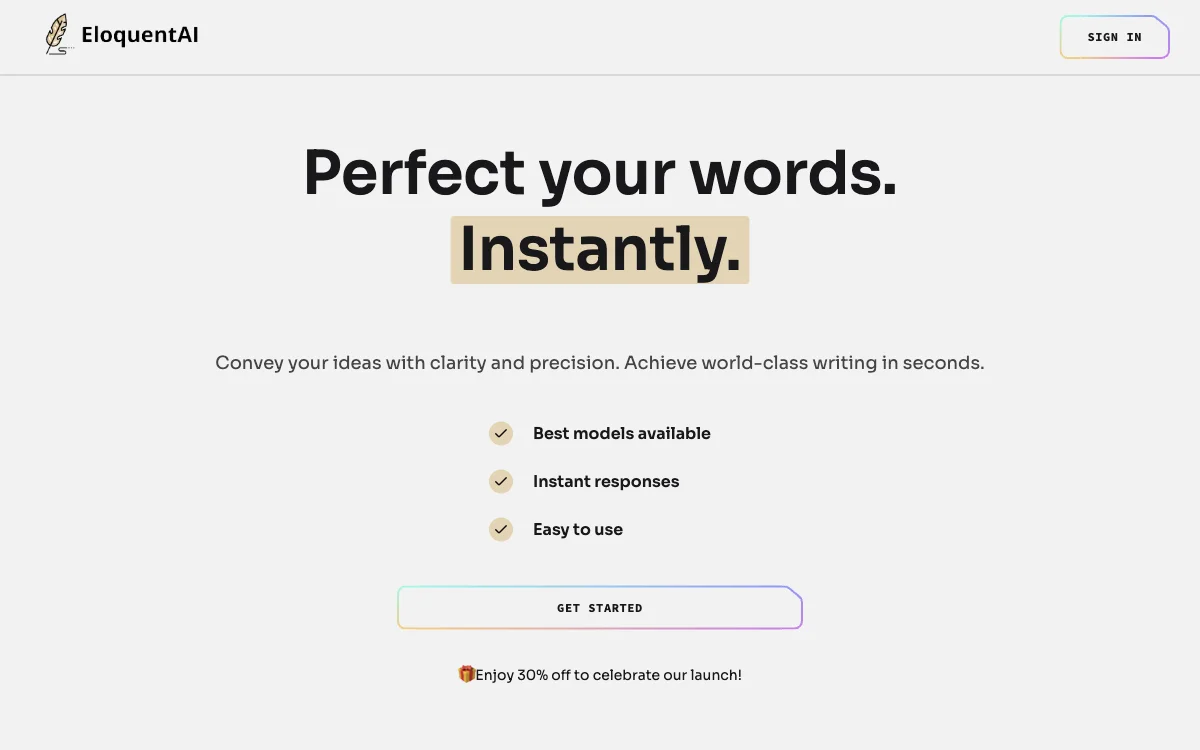 EloquentAI: Enhance Your Writing with AI's Power