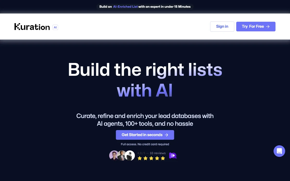 Kuration AI: Empowering B2B Research with AI