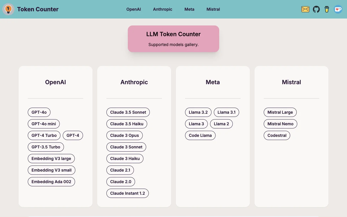 LLM Token Counter：有效管理语言模型令牌限制的利器