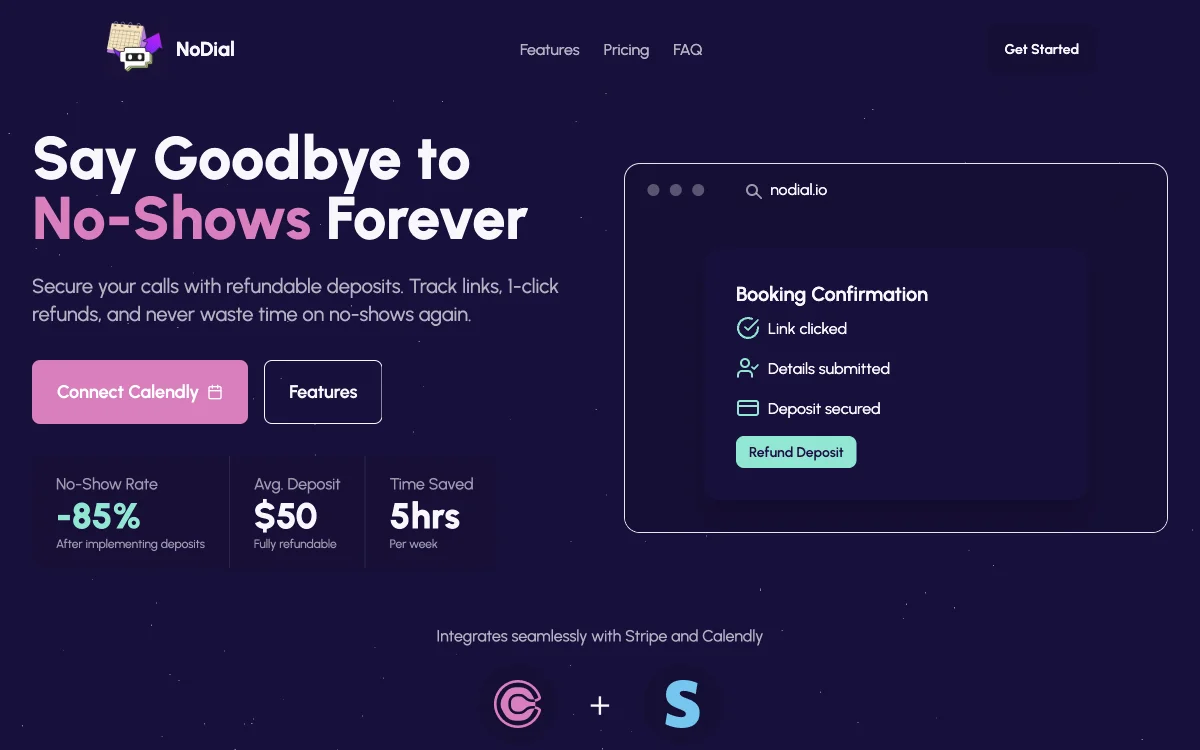 NoDial: The AI-Powered Booking Solution for Effortless Appointments and Refunds