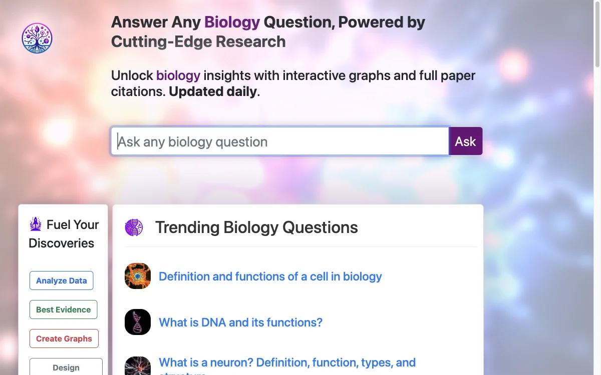 bioloGPT: Unlock Biology Insights with AI - Answer Any Biology Question