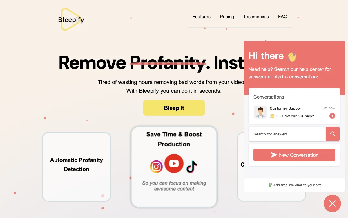 Bleepify: Effortlessly Remove Profanity from Videos