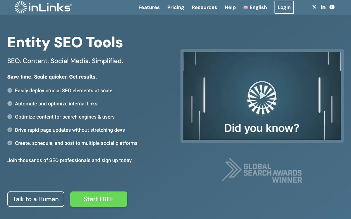 Inlinks® Entity SEO Tool: ประหยัดเวลาและเพิ่มประสิทธิภาพ SEO