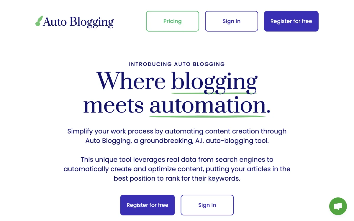 Auto Blogging | Automate Your Website Blog with AI