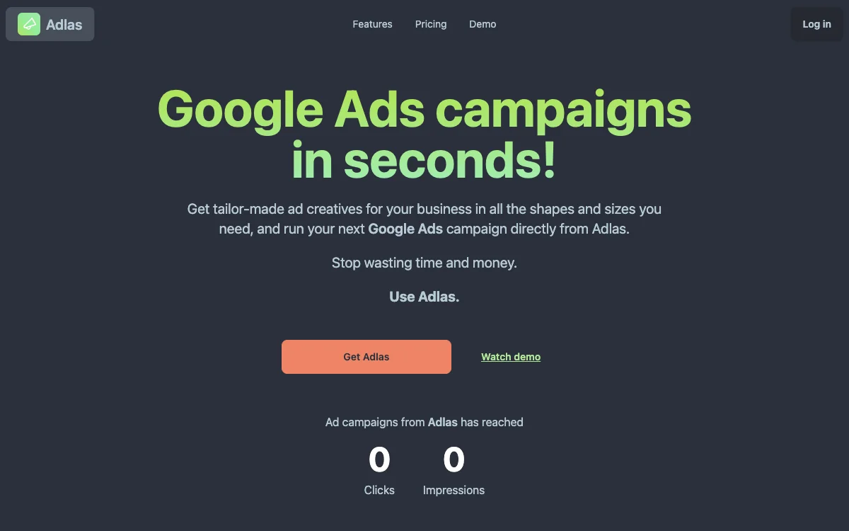 Adlas.io: Simplify Google Ads Campaigns with AI