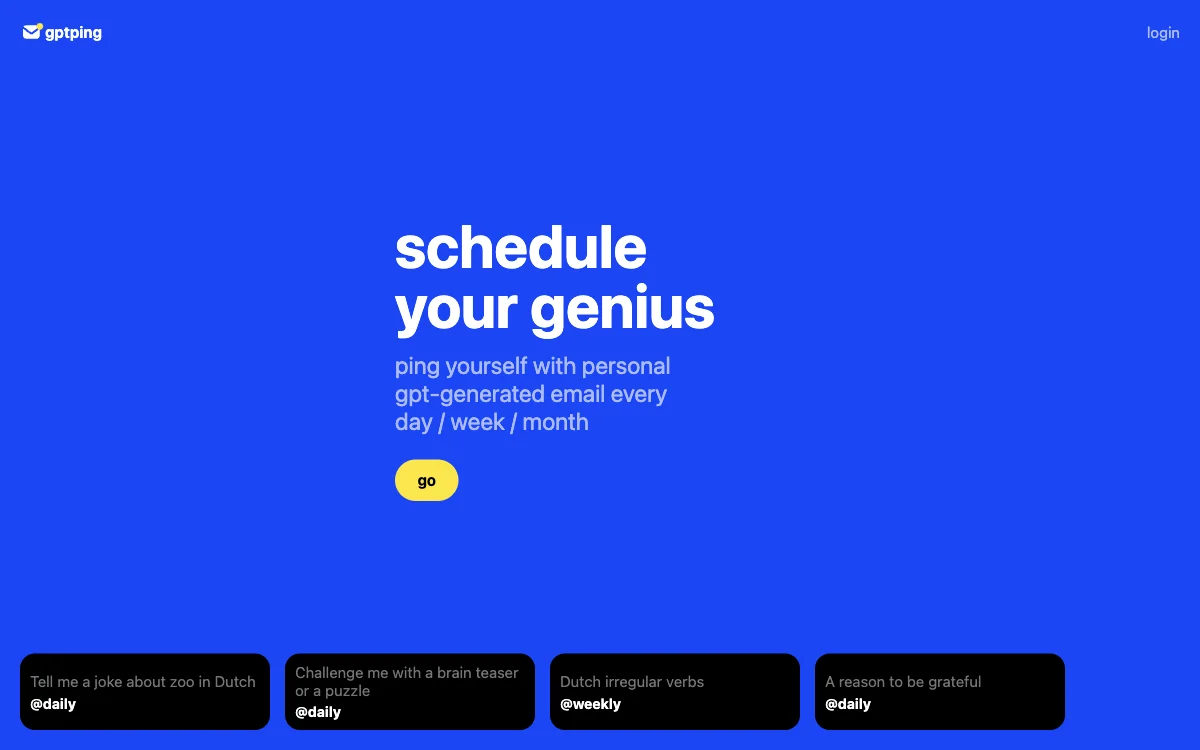 GPTPing: Personalized AI Scheduling for Enhanced Productivity