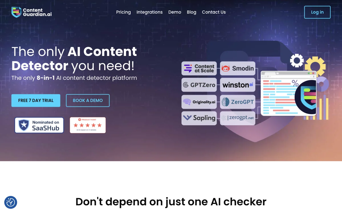 Content Guardian: 8-in-1 AI Content Detector for Confidence