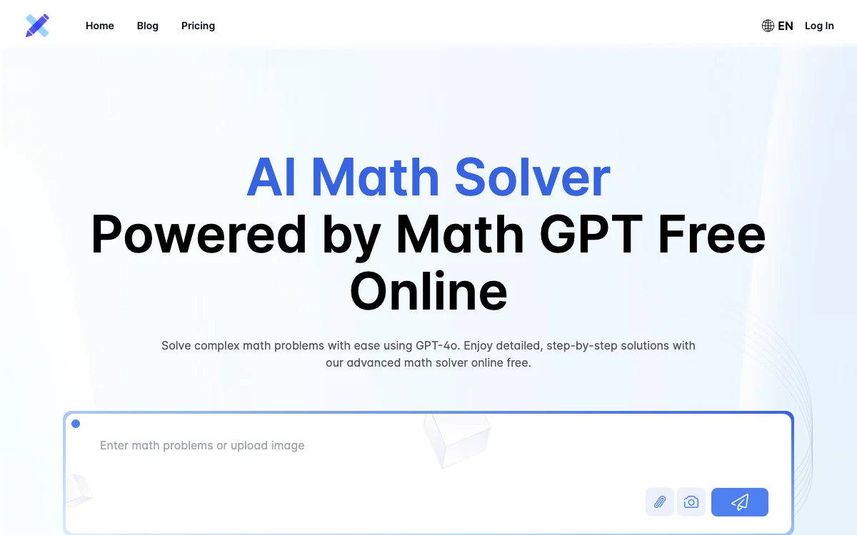 حل الرياضيات الذكي المزود بـ Math GPT المجاني عبر الإنترنت