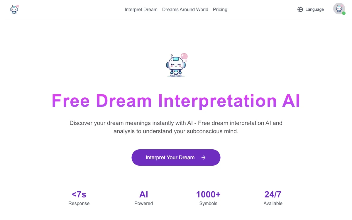 Free Dream Interpretation AI - Sofortige Traumdeutungen