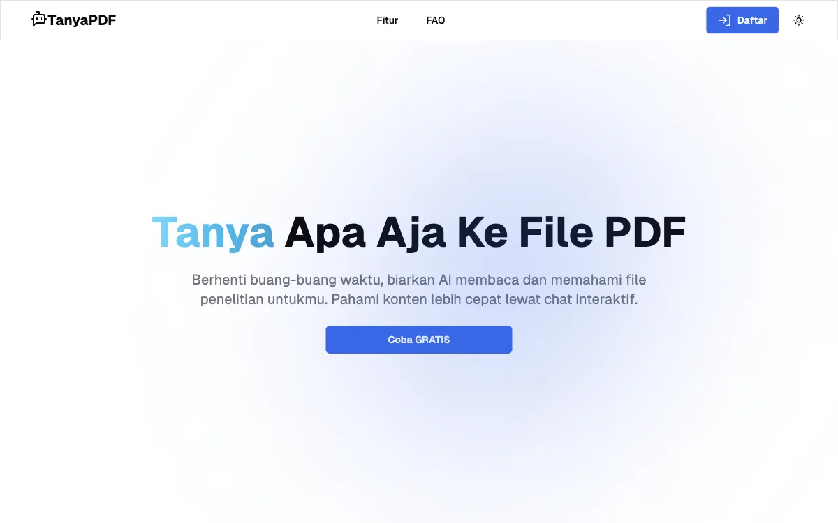 TanyaPDF - Apprenez les documents PDF plus rapidement avec l'IA