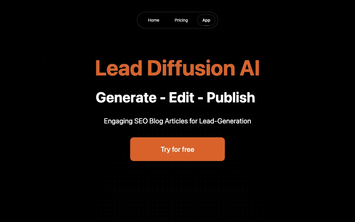 Lead Diffusion AI：开启AI助力SEO与营销之旅