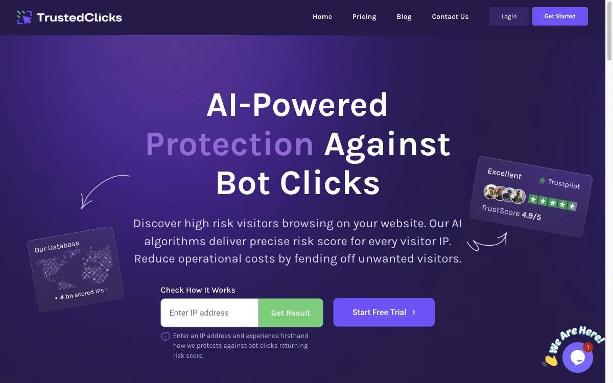 Protect Your Website with Trusted Clicks' AI-Powered Risk Scoring