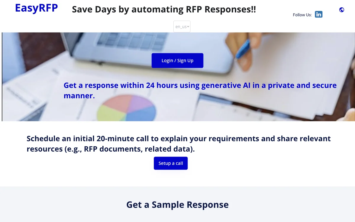 EasyRFP: تبسيط الردود على الطلبات بذكاء اصطناعي