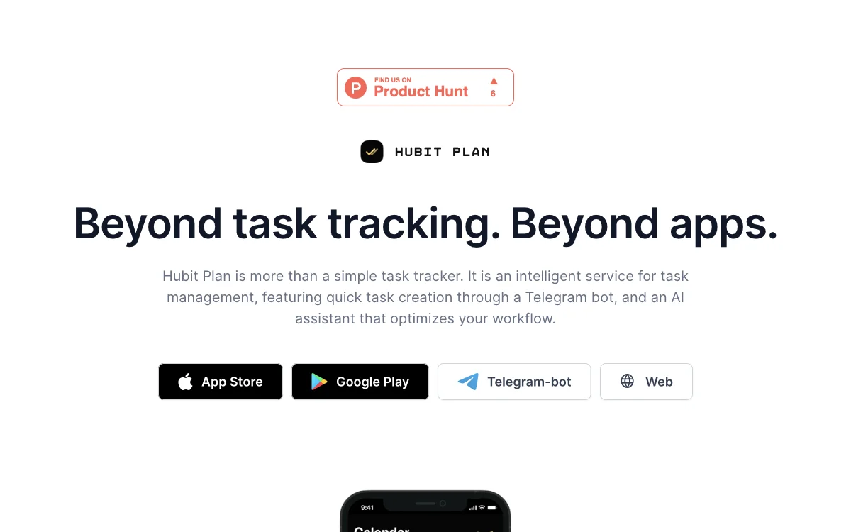 Hubit Plan: Intelligent Task Management with AI for Enhanced Productivity