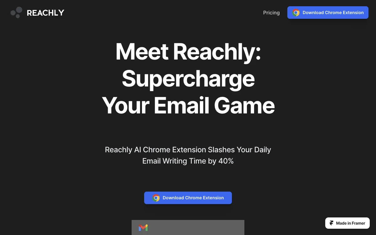 Reachly AI Chrome Extension：高效处理邮件的得力助手