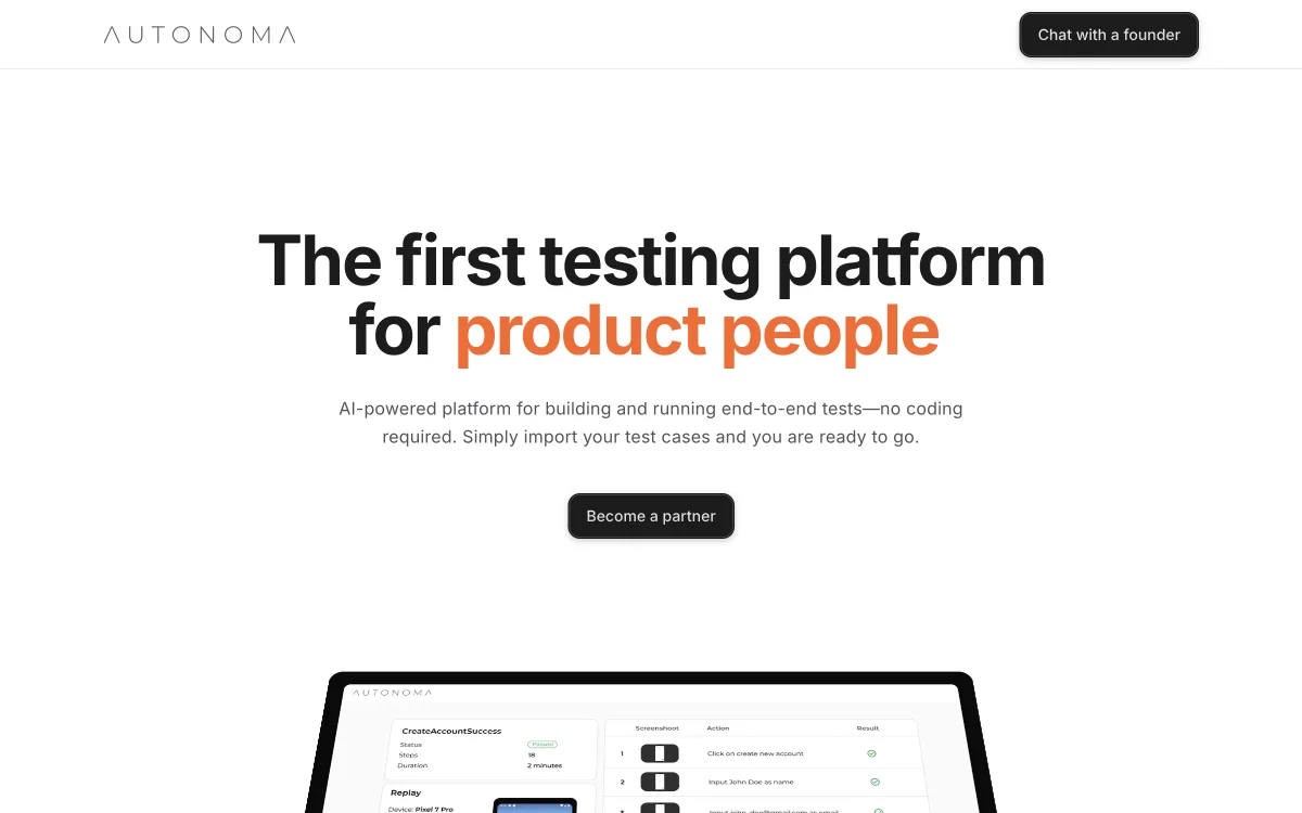 Autonoma AI: Streamlining App Testing with AI Power