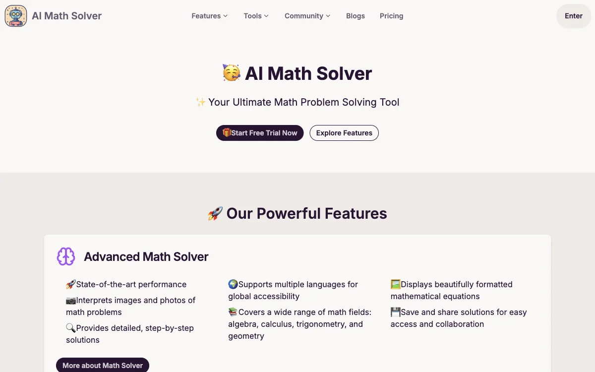 AI Math Solver: تجربة قوة الذكاء الاصطناعي في حل الرياضيات