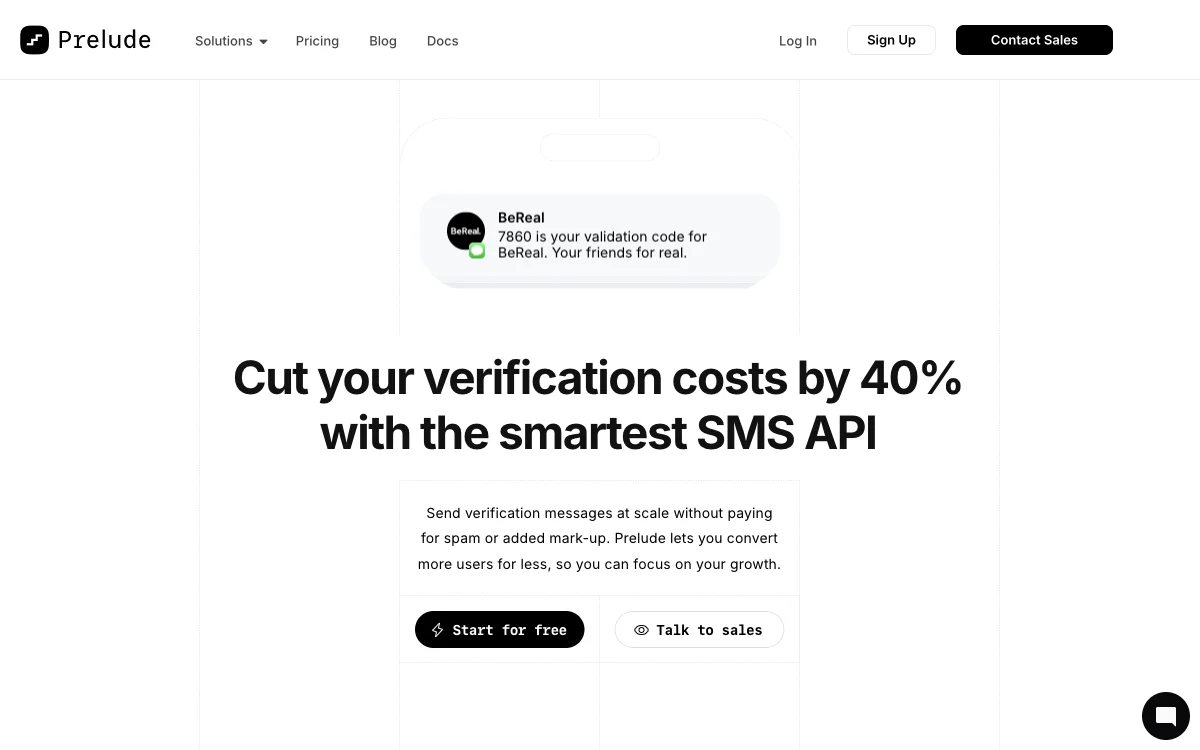 Prelude: The Ultimate OTP & SMS Verification API for Developers