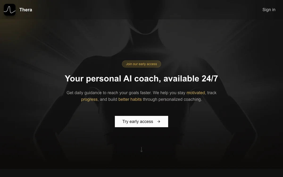 Thera - Your AI-Powered Coach for Faster Goal Achievement in Health and Wellness