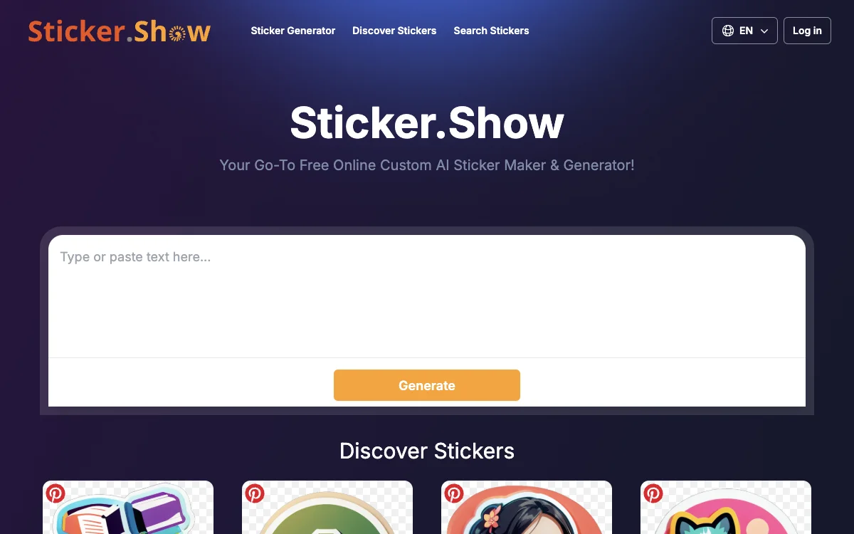 Sticker.Show: المصنع المجاني للملصقات باستخدام الذكاء الاصطناعي و الميزات الرائعة!