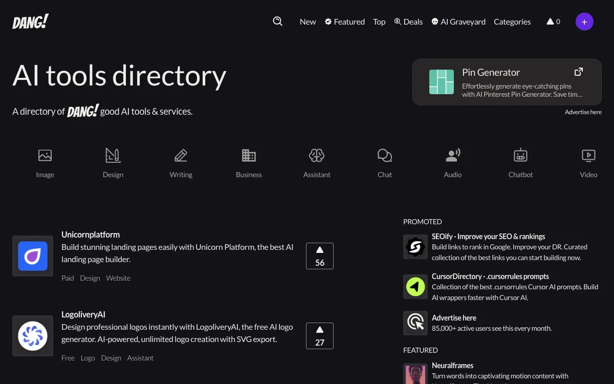 Explore the Best AI Tools and Services | Dang.ai Directory