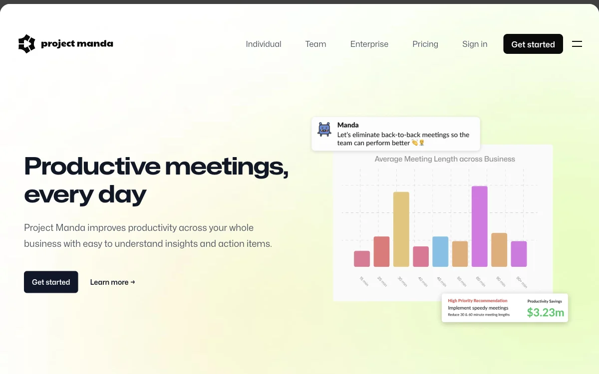 Project Manda: Boosting Productivity in Daily Meetings