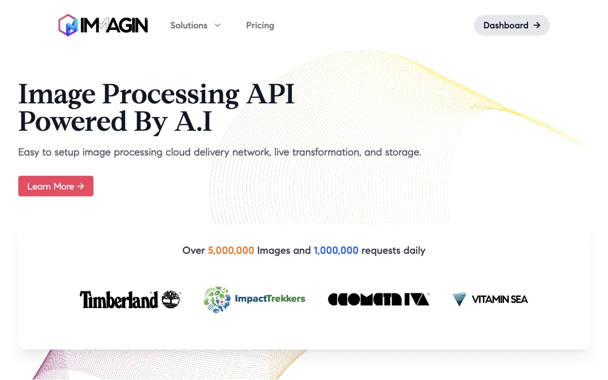 Immagin Solutions Pricing Dashboard - Dịch vụ xử lý hình ảnh AI nhanh và an toàn