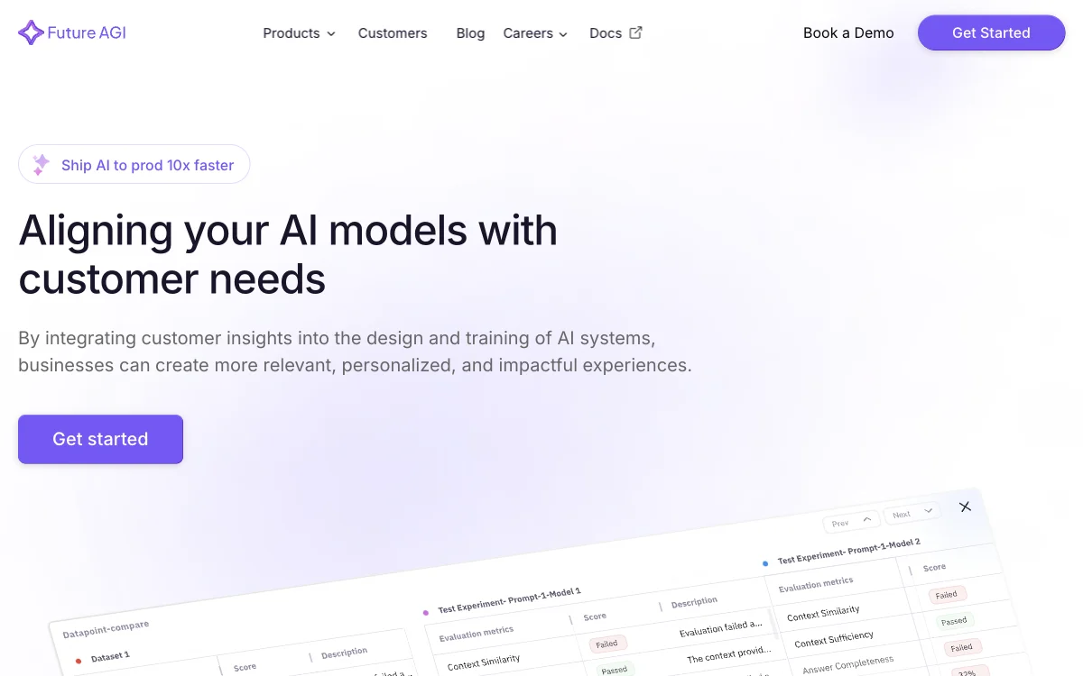 Future AGI: Đọc về Nền tảng Revolutionizing AI Data Management cho Đọc về Nền tảng 99% Accuracy