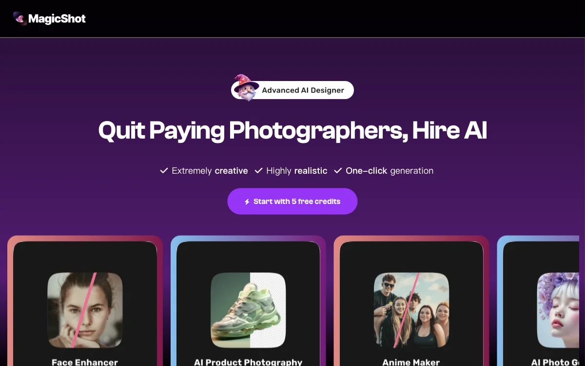 MagicShot.ai: The AI Photo Generator for Stunning Visuals