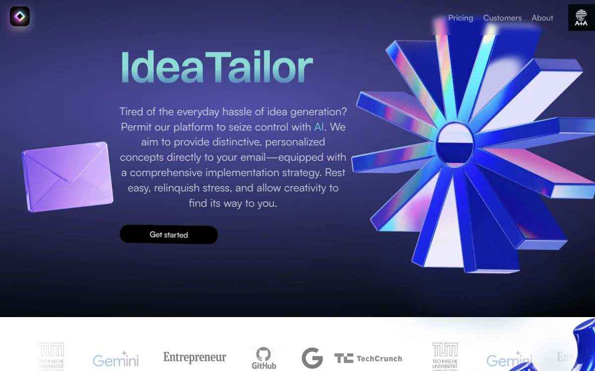 Ideatailor AI - KI-Ideen per Mail